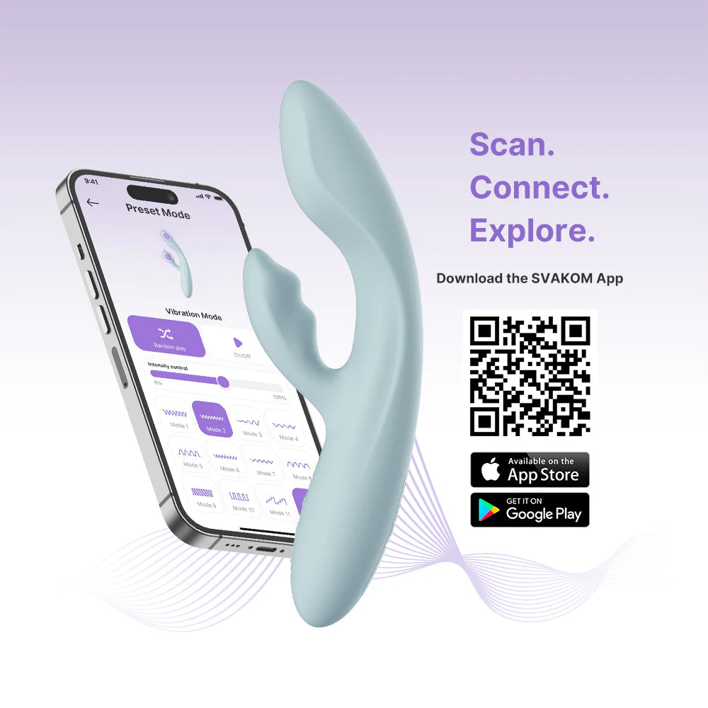 Svakom Chika Rechargeable Silicone App Control Rabbit Vibrator