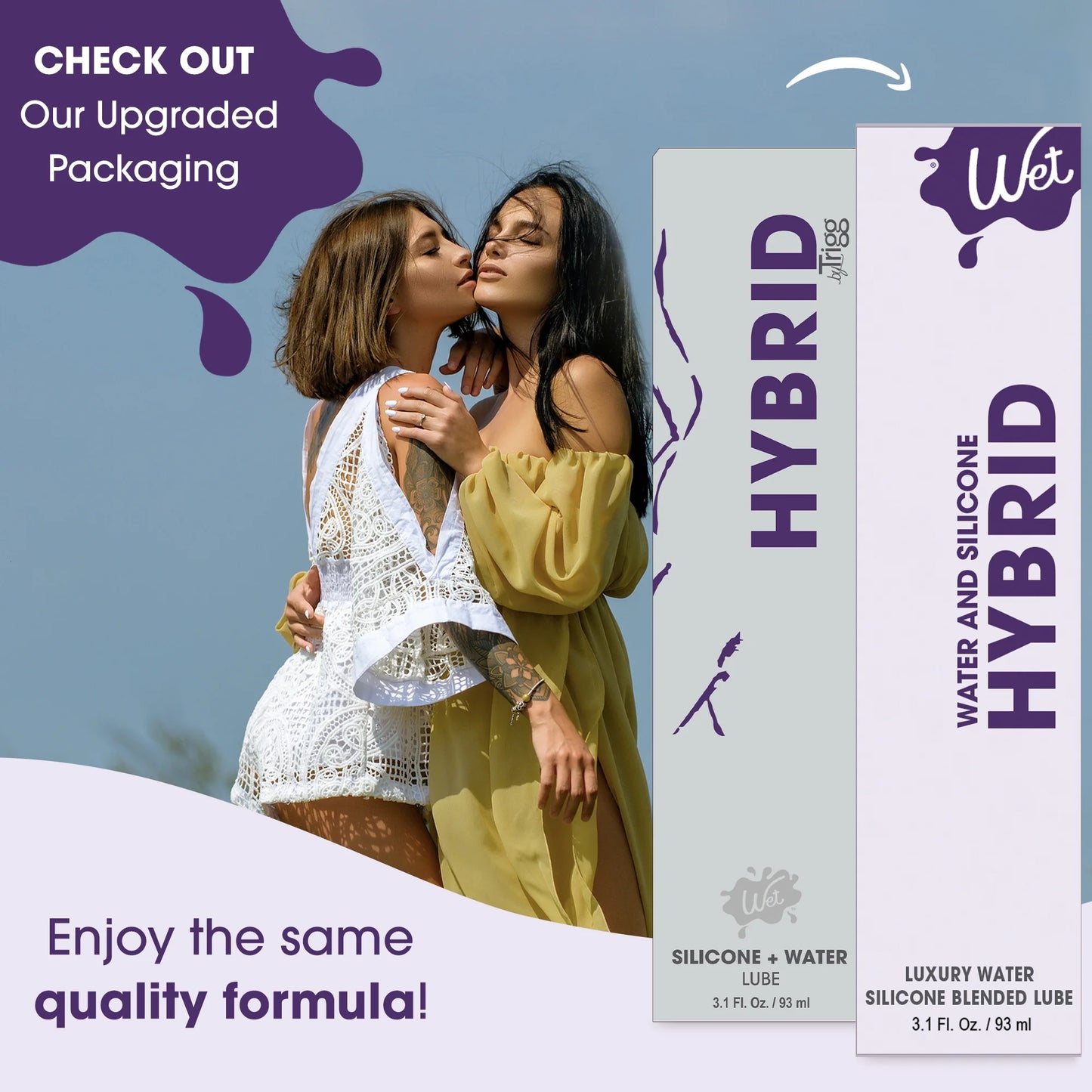 Wet Hybrid Luxury Water / Silicone Blend Based Lubricant