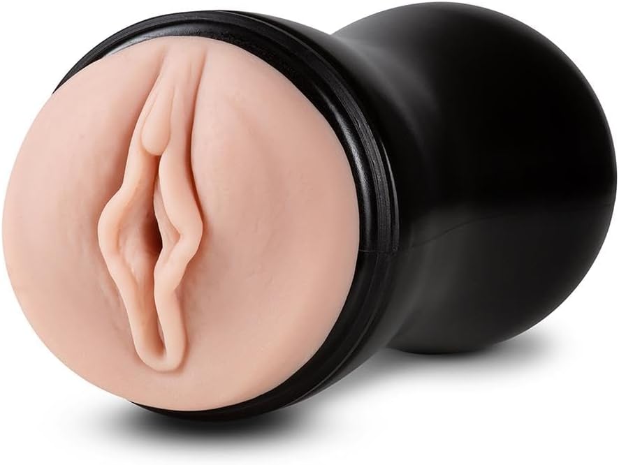 M for Men Soft & Wet Self Lubricating Masturbator Cup Ridge/Orb - Pussy - Vanilla