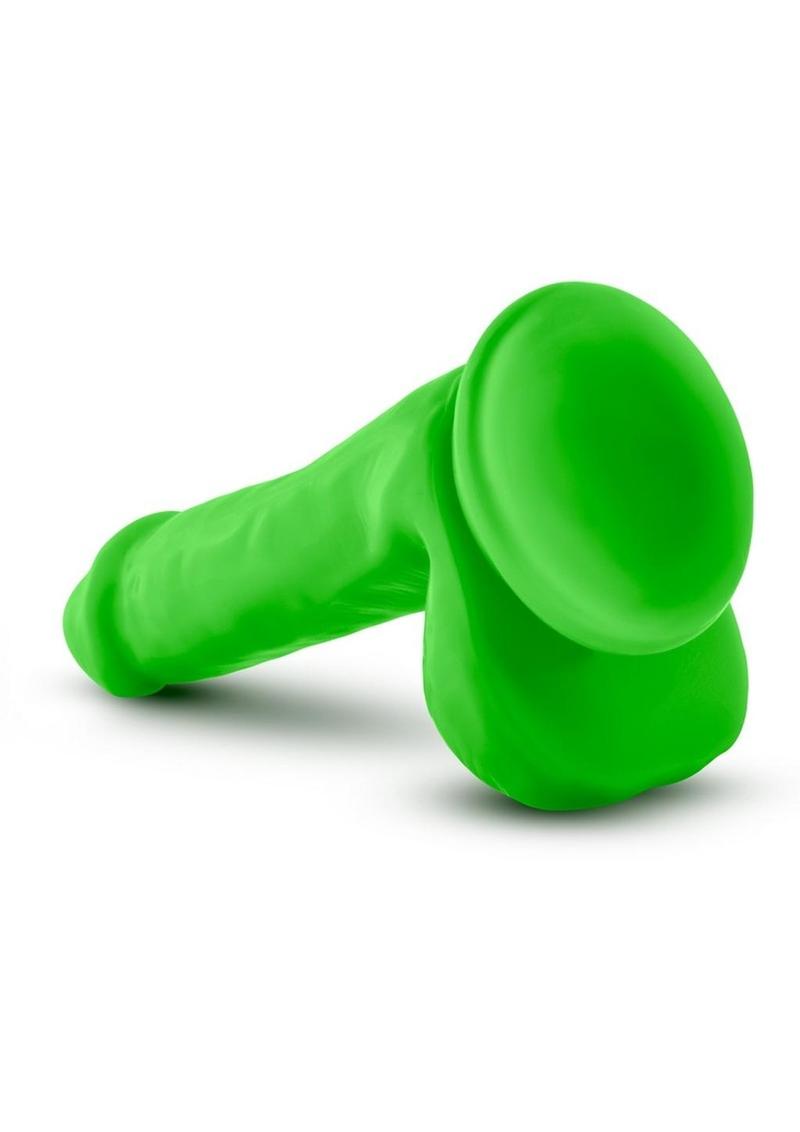 Neo Dual Density Dildo with Balls 6in