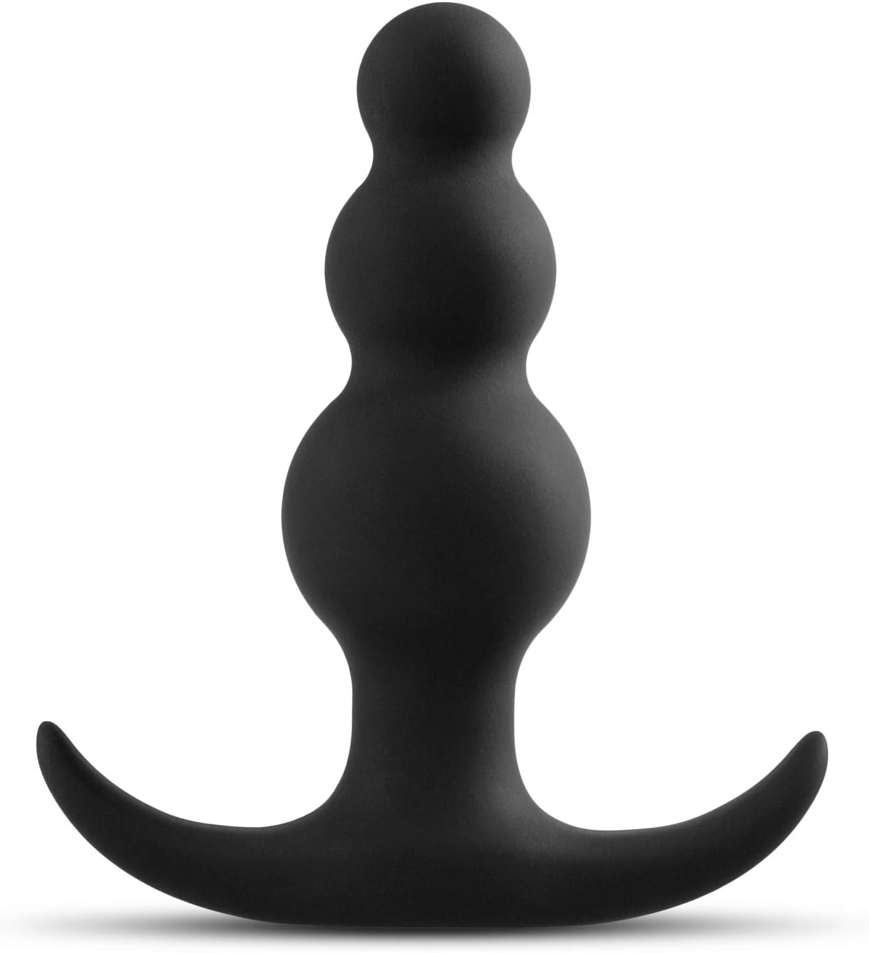 Anal Adventures Platinum Beaded Silicone Butt Plug
