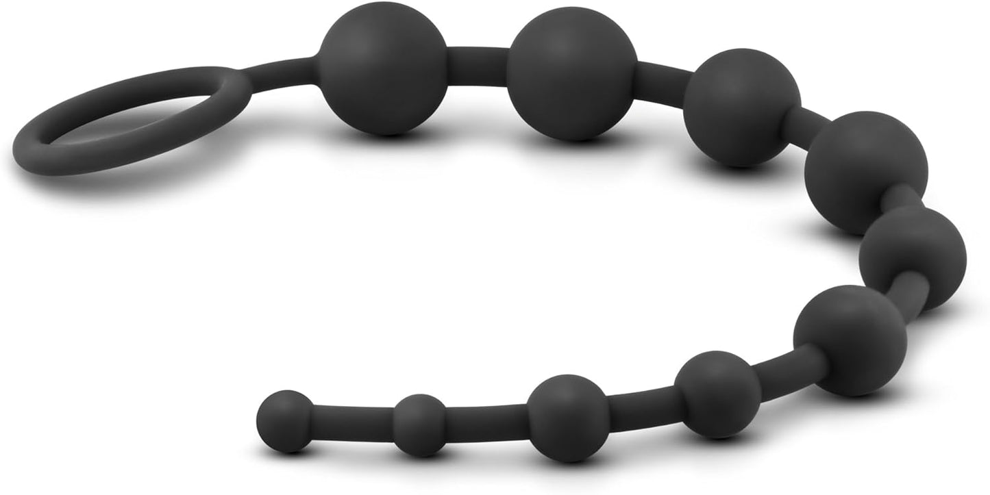 Anal Adventure Platinum Silicone 10 Anal Beads