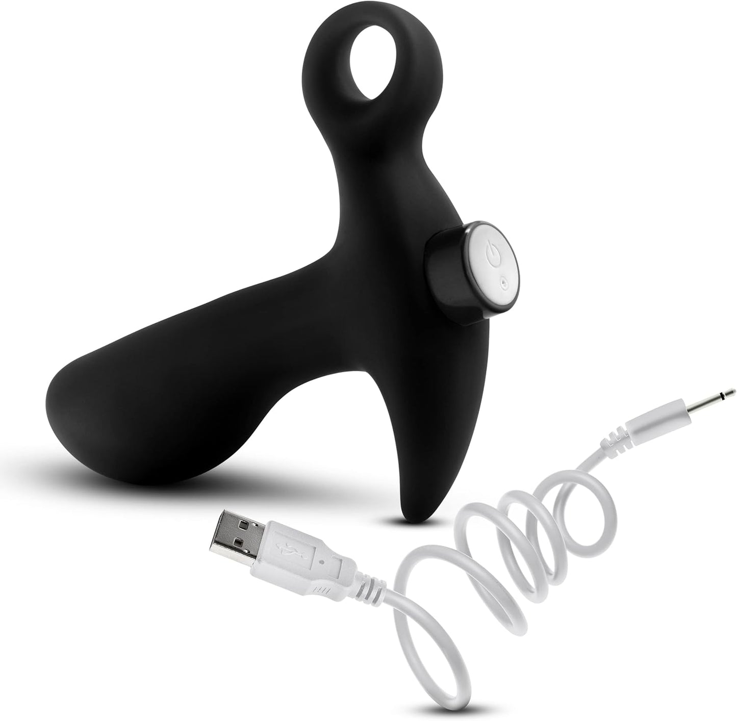 Anal Adventures Platinum Silicone Rechargeable Vibrating Prostate Massager