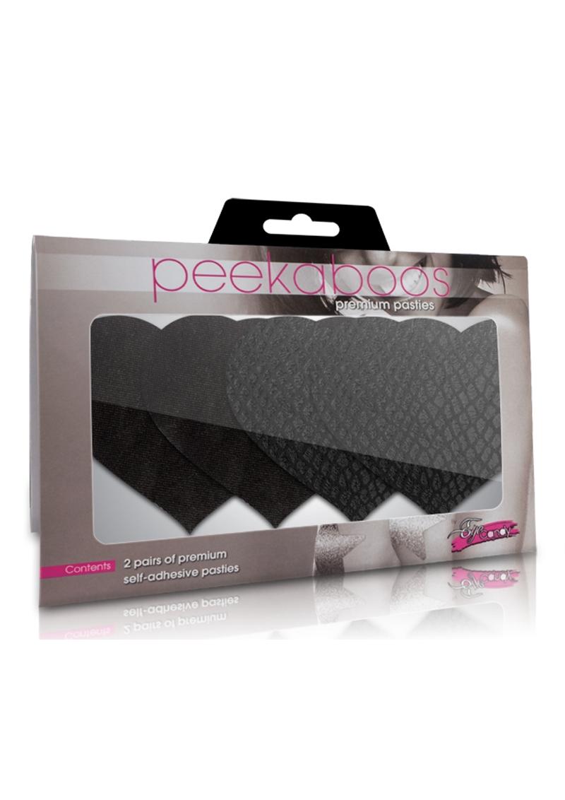Classic Black Hearts Pasties