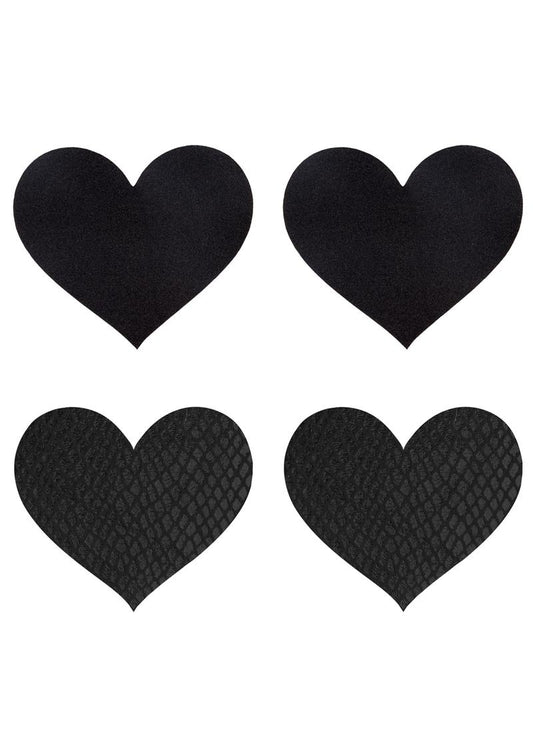 Classic Black Hearts Pasties