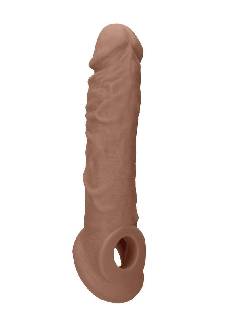 Realistic Penis Extender Sleeve 8"