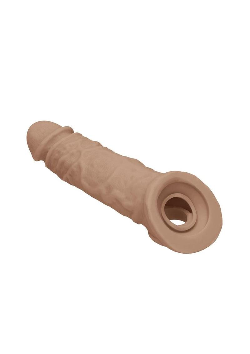 Realistic Penis Extender Sleeve 8"
