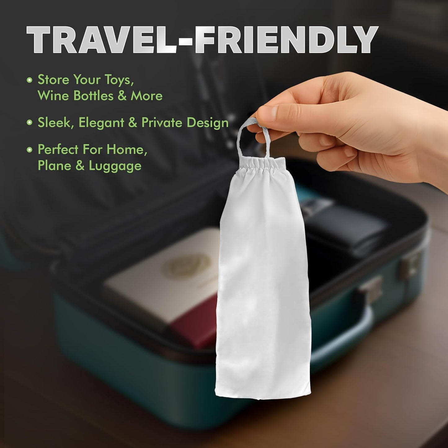 Classic Antibacterial White Toy Tote
