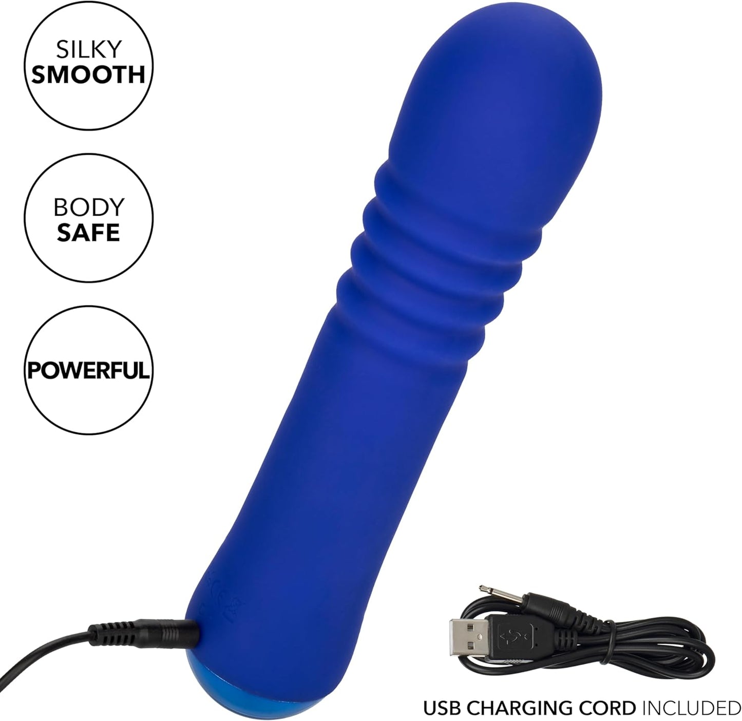 Thicc Chubby Thrusting Rechargeable Silicone Vibrating Wand