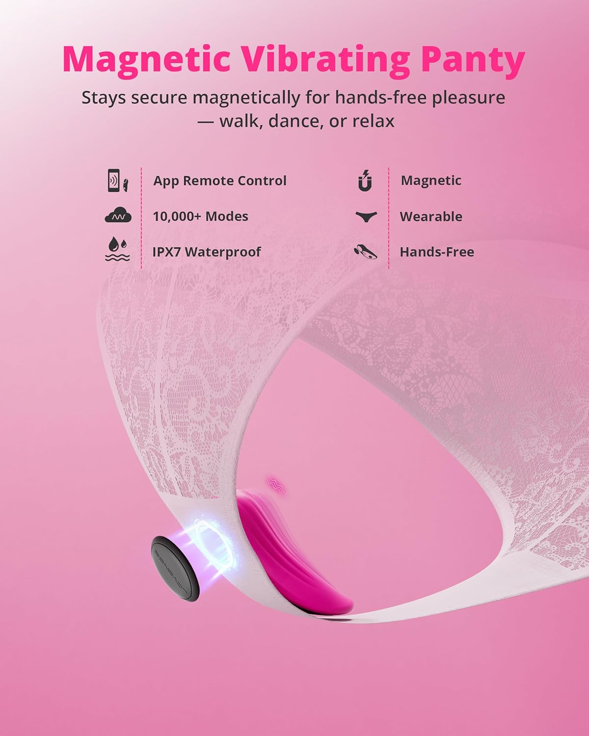 Lovense Ferri App Compatible Silicone Panty Vibe