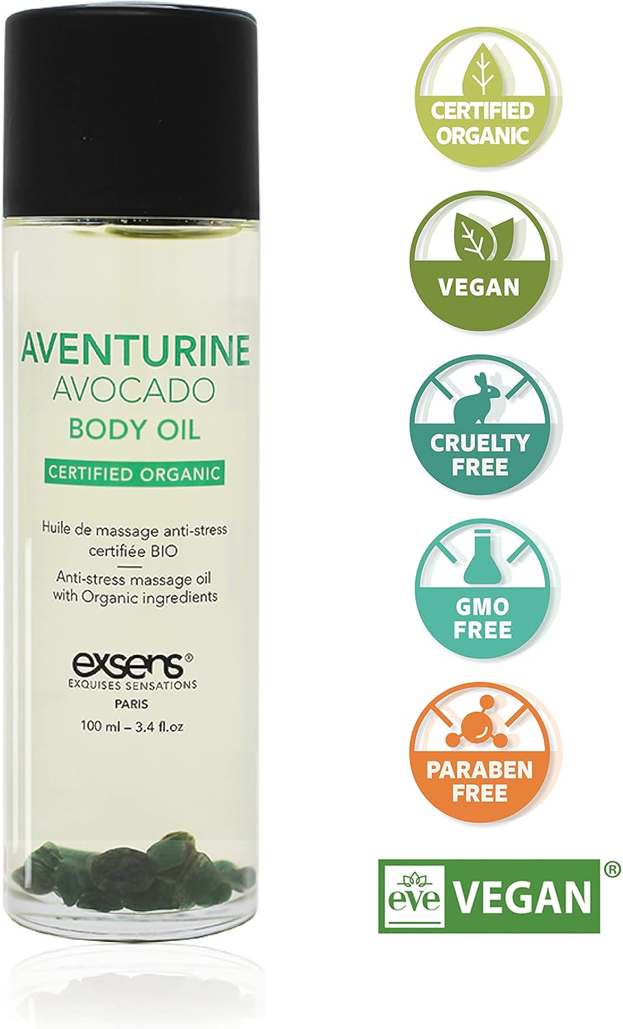 Organic Crystal Body & Massage Oil