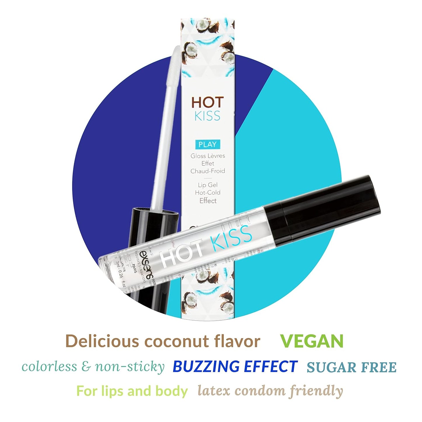 Exsens Hot Kiss Arousal Lip Gloss