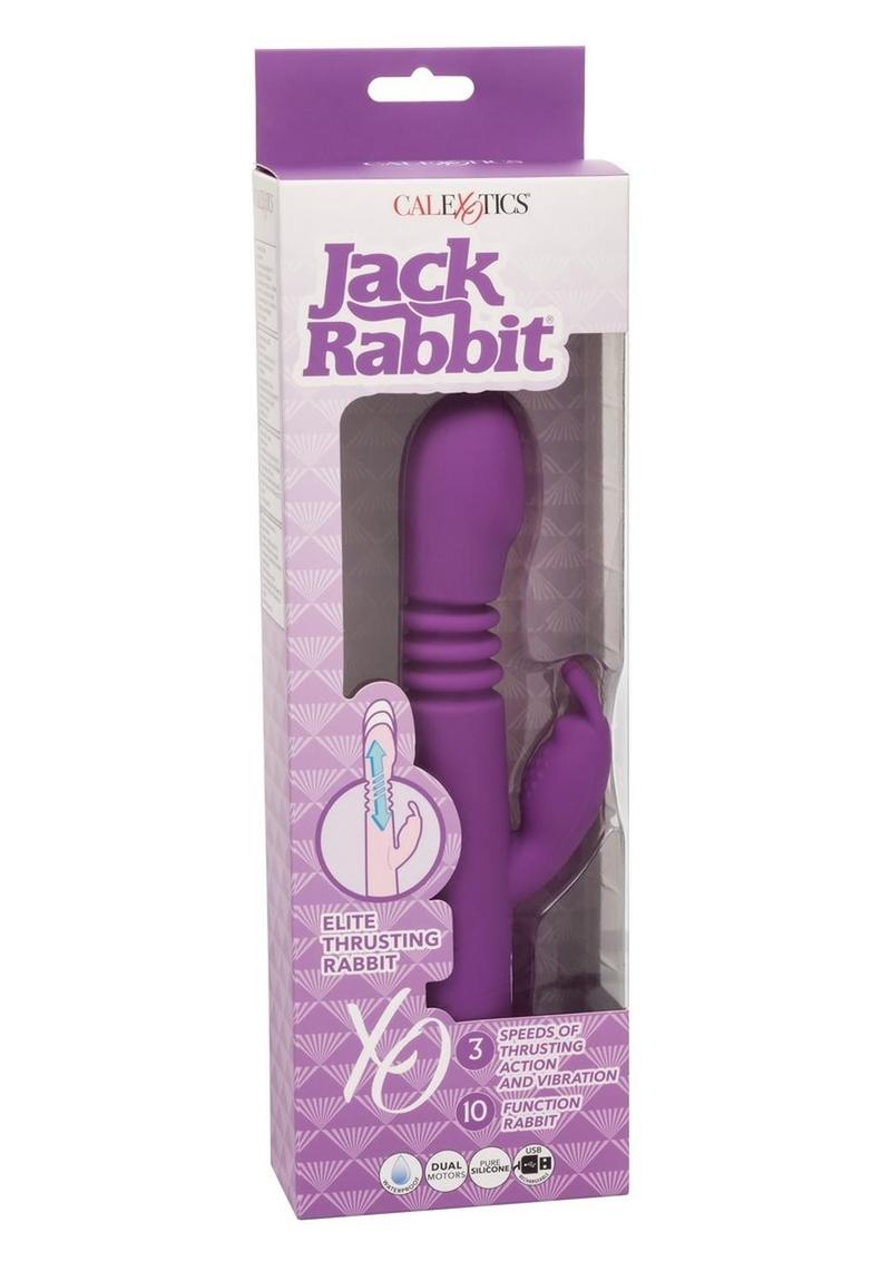 Jack Rabbit Elite Thrusting Rabbit Silicone Rechargeable Rabbit Vibrator