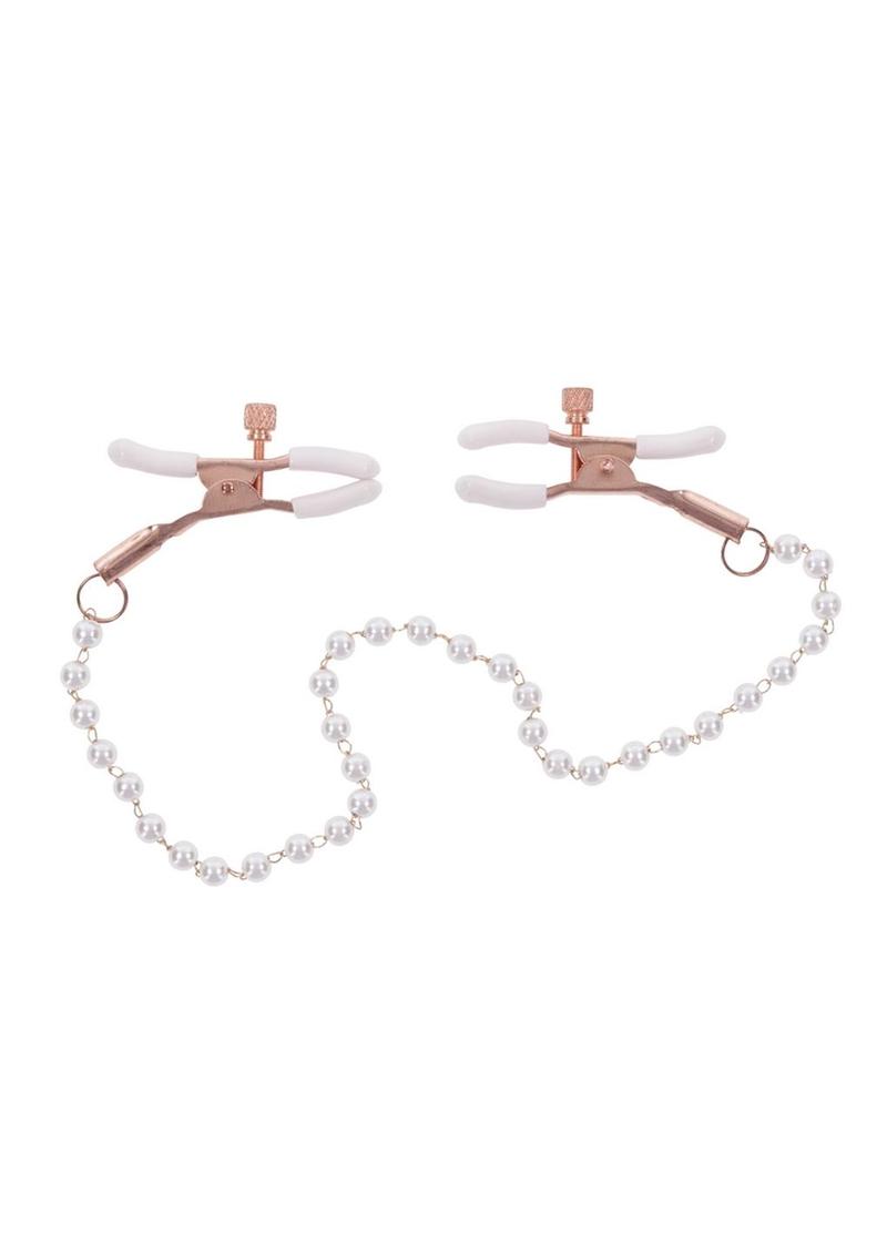 Sex & Mischief Peaches 'n CreaMe Pearl Nipple Clamps