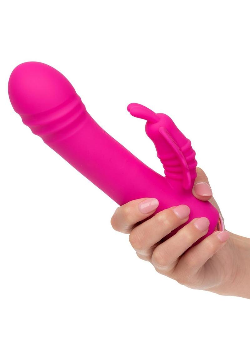 Thicc Chubby Rotating Rechargeable Silicone Butterfly Rabbit Vibrator