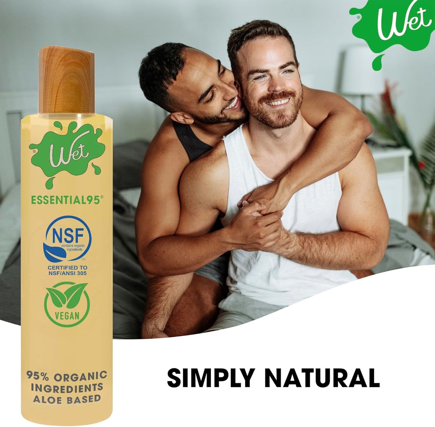 Wet 95% Organic Naturally Aloe Based Lubricant