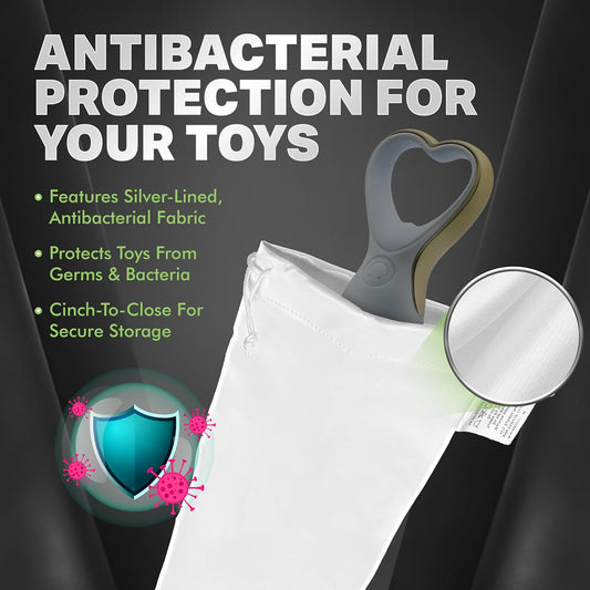 Classic Antibacterial White Toy Tote