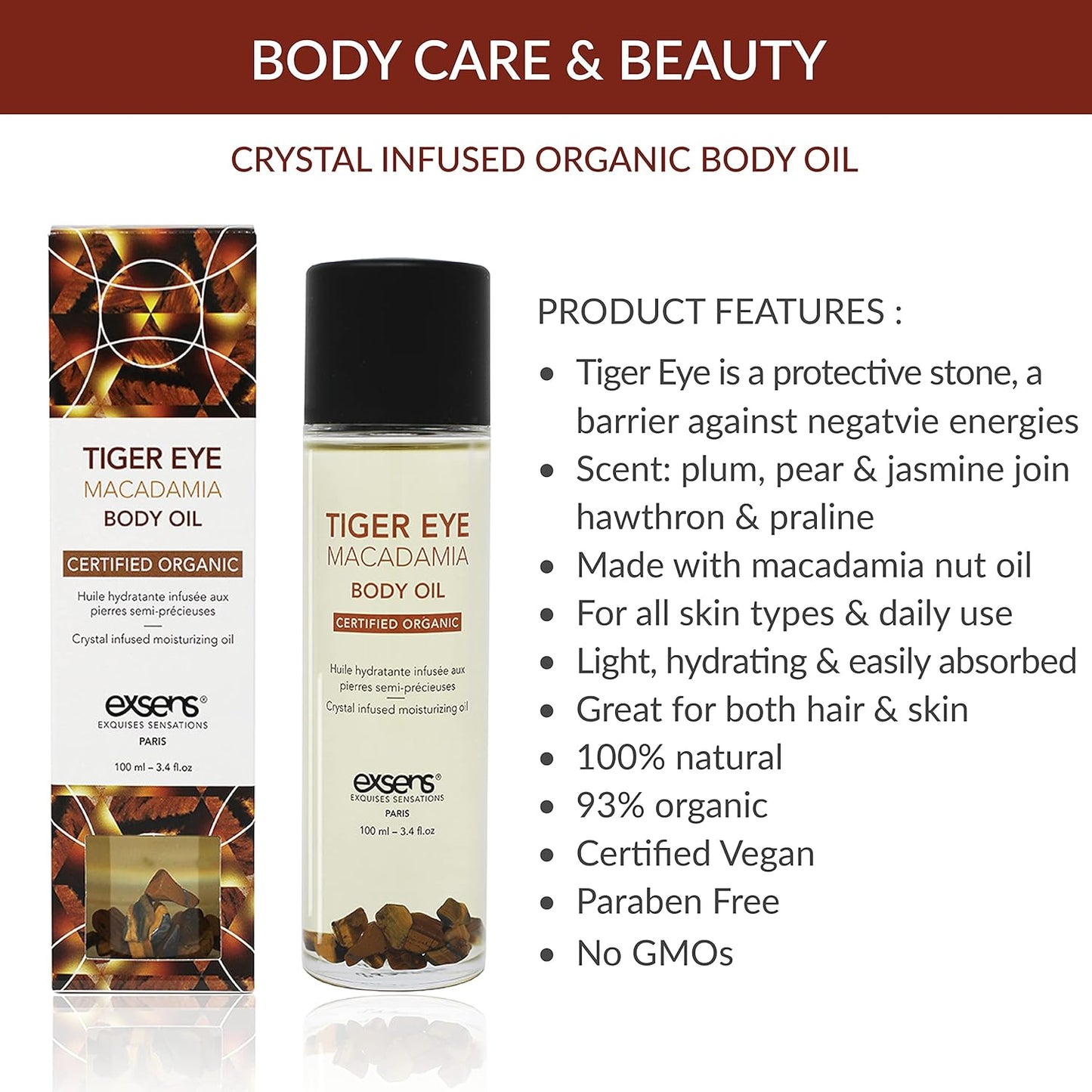 Organic Crystal Body & Massage Oil