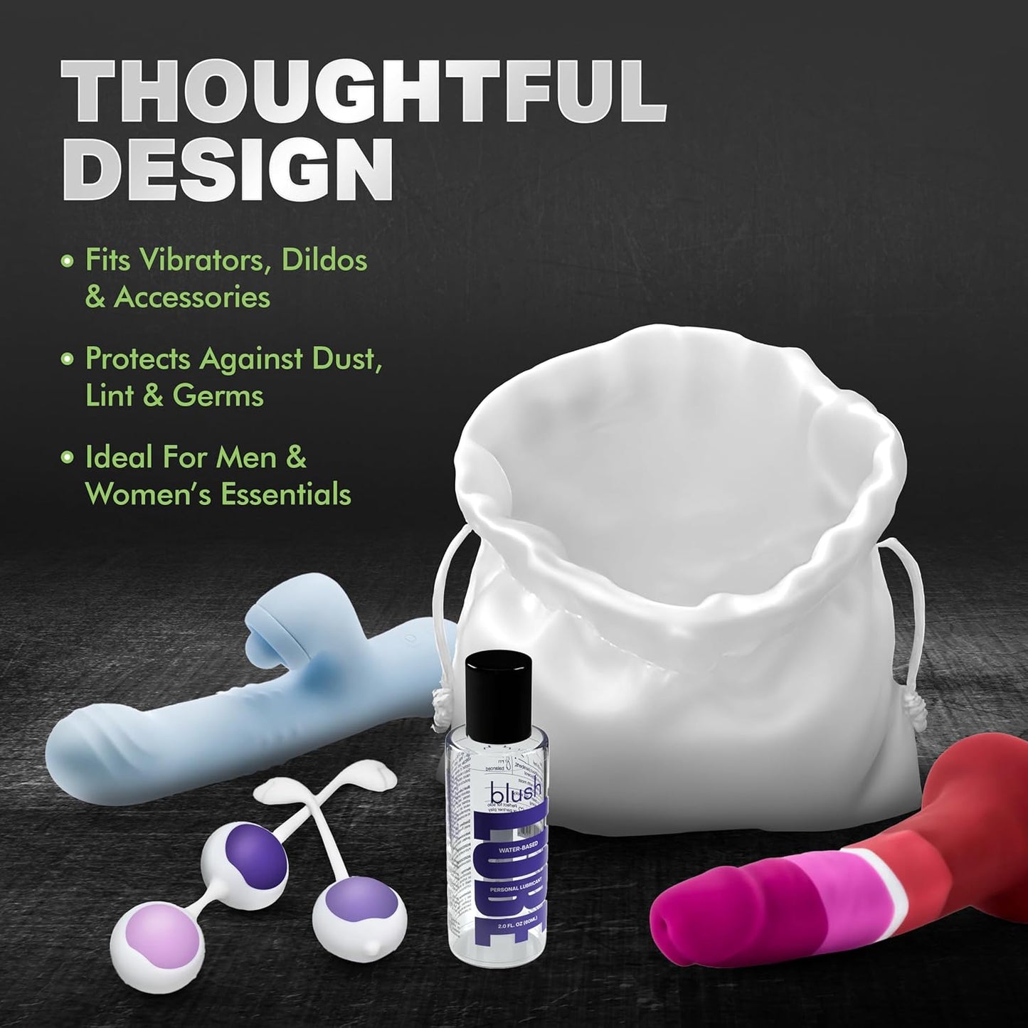Classic Antibacterial White Toy Tote