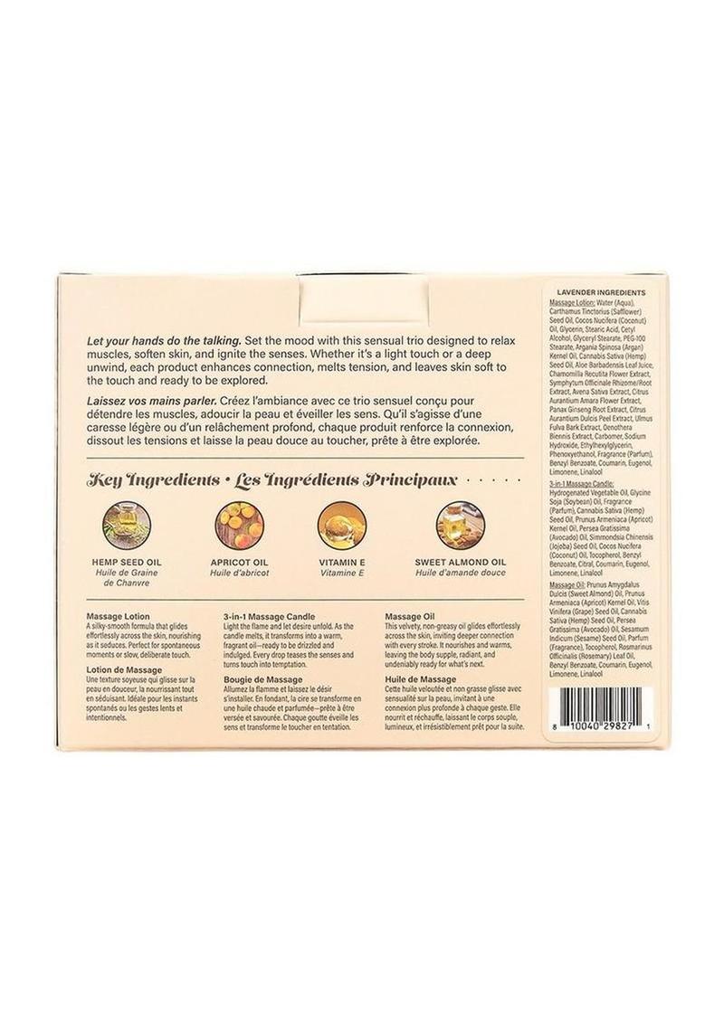 Earthly Body Hemp Seed Tranquility Trio Gift Set