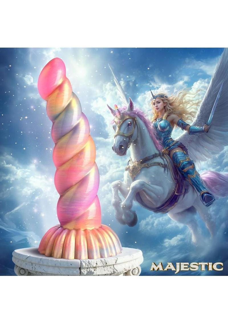 Creature Cocks Majestic Aurora Unicorn Silicone Dildo