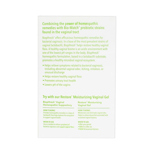 Good Clean Love BiopHresh Vaginal Homeopathic Suppository