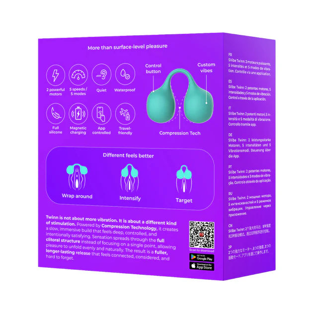 SVibe Snail Twinn Finger Vibrator (App Enabled)