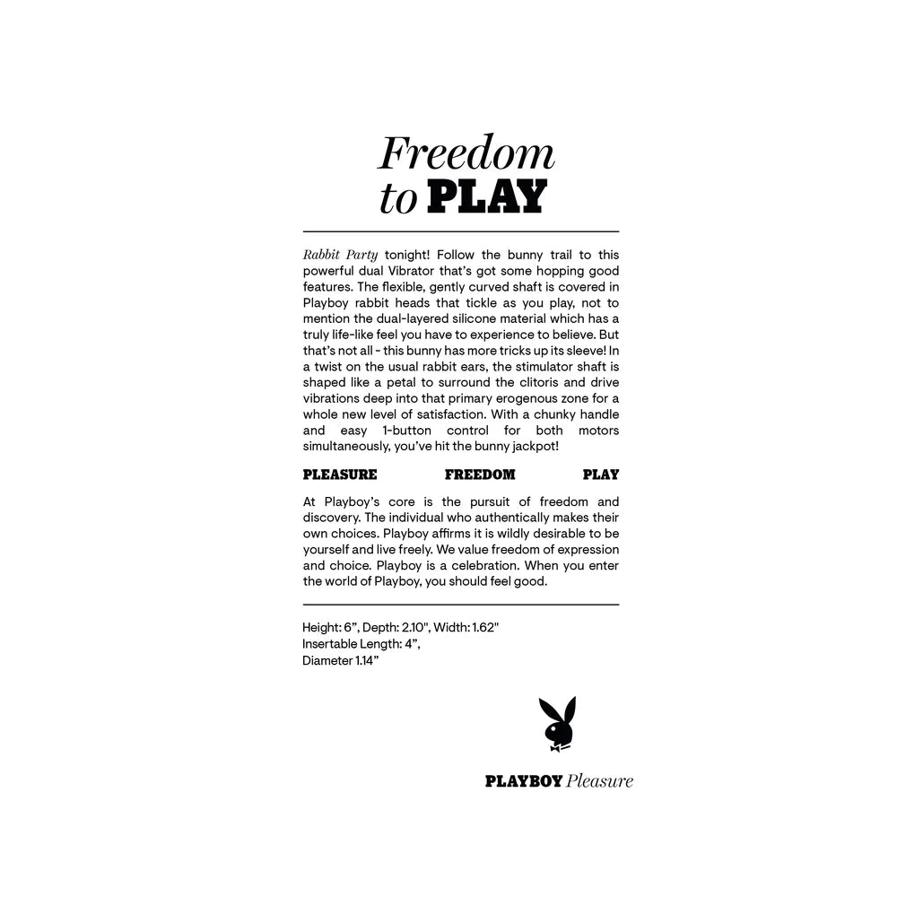 Playboy Rabbit Party Petal