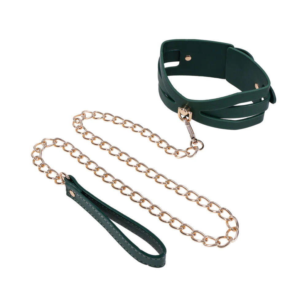 Sportsheets Sex & Mischief Indica Cutout Collar and Leash