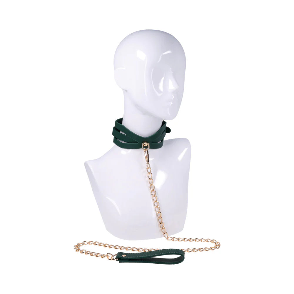 Sportsheets Sex & Mischief Indica Cutout Collar and Leash