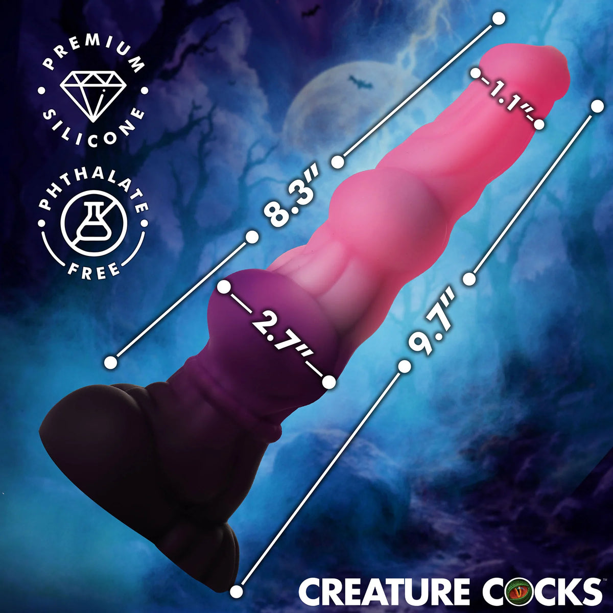 Creature Cocks Lycan Werewolf Silicone Dildo