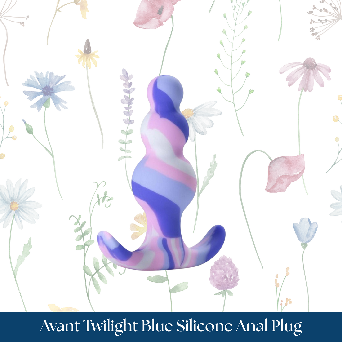 Avant Twilight Blue Silicone Anal Plug