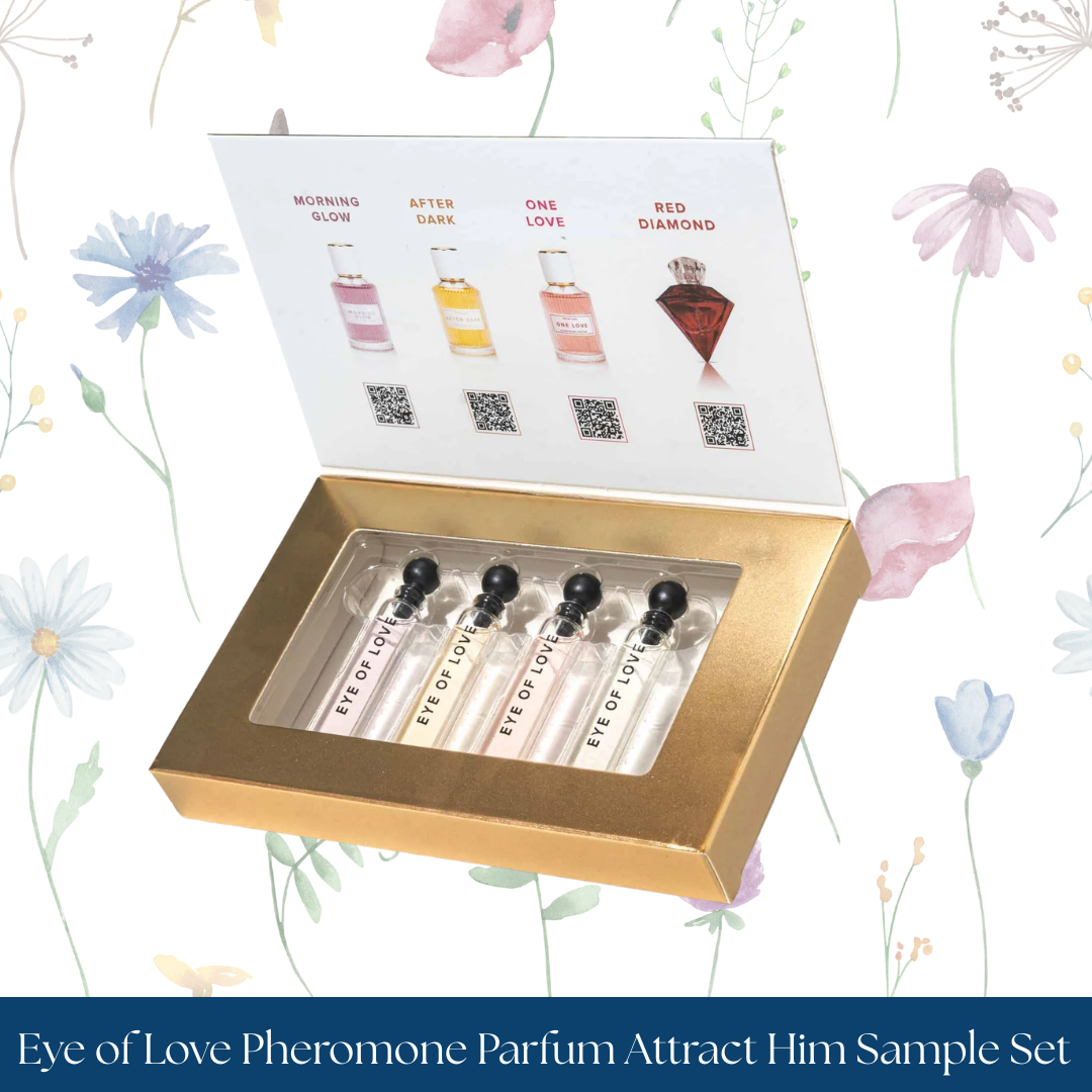 Eye of Love Pheromone Parfum Attract Him 4-Piece Sample Set