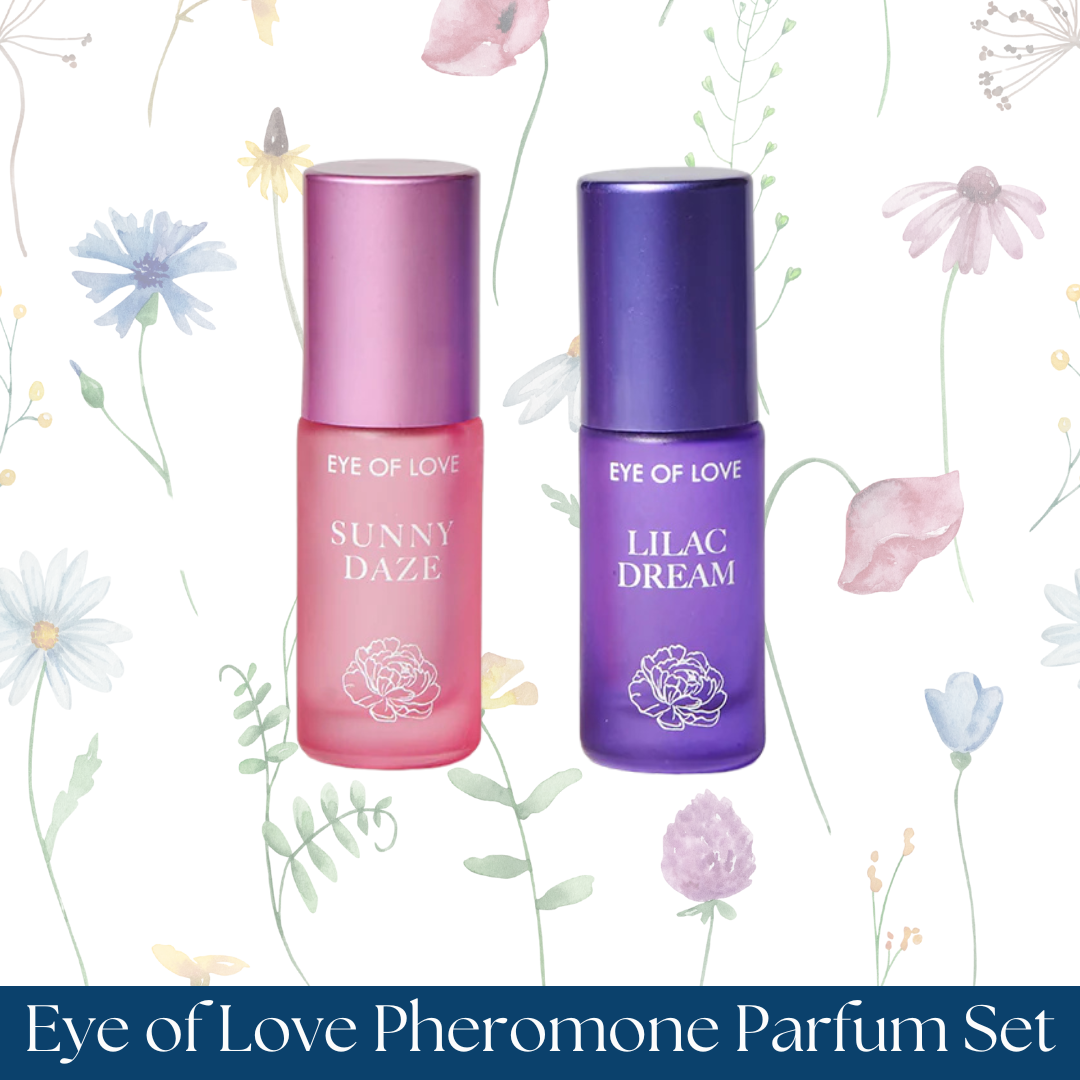 Eye of Love Pheromone Parfum Set 0.34 oz. Roll-On Sunny Daze/Lilac Dream