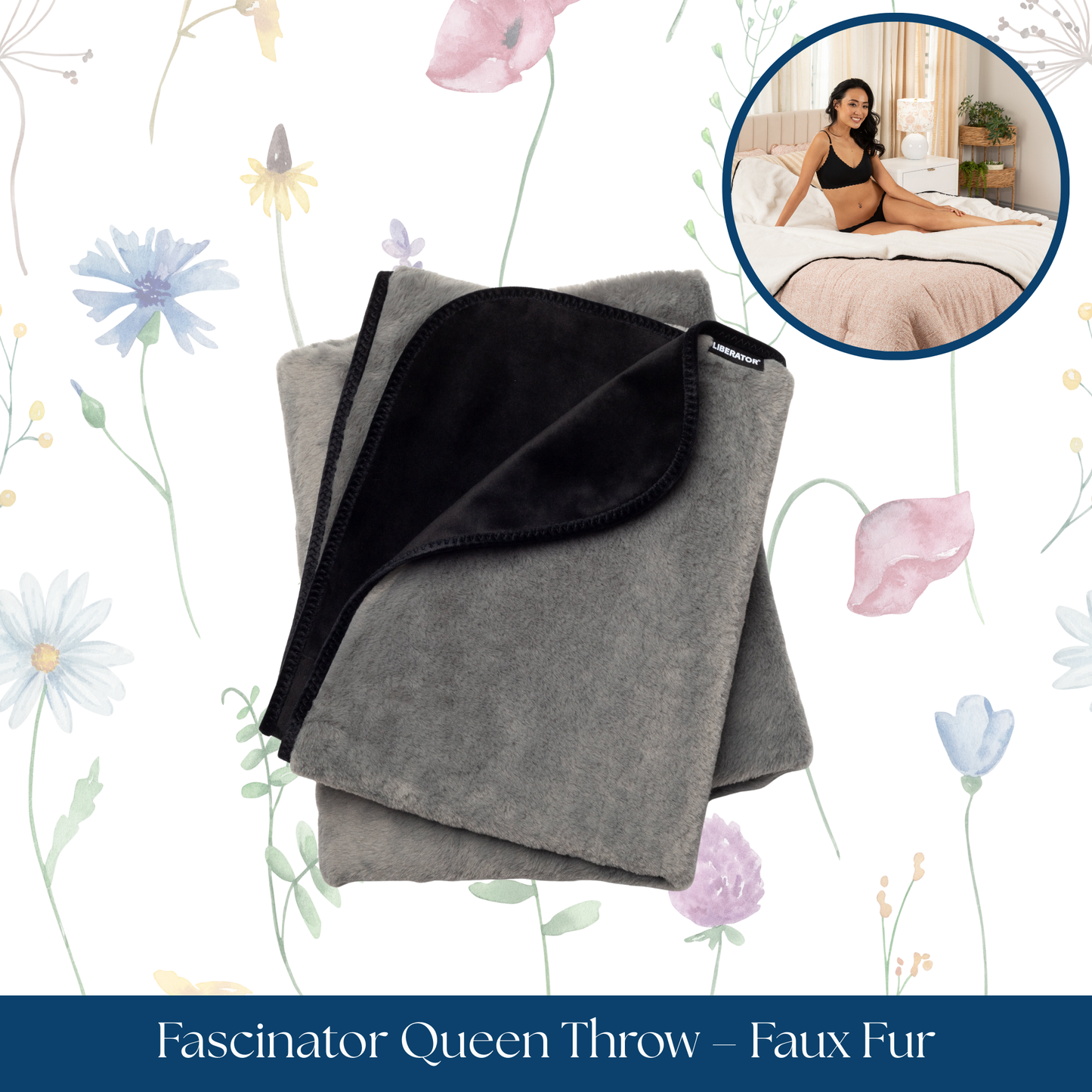 Fascinator Queen Throw – Faux Fur