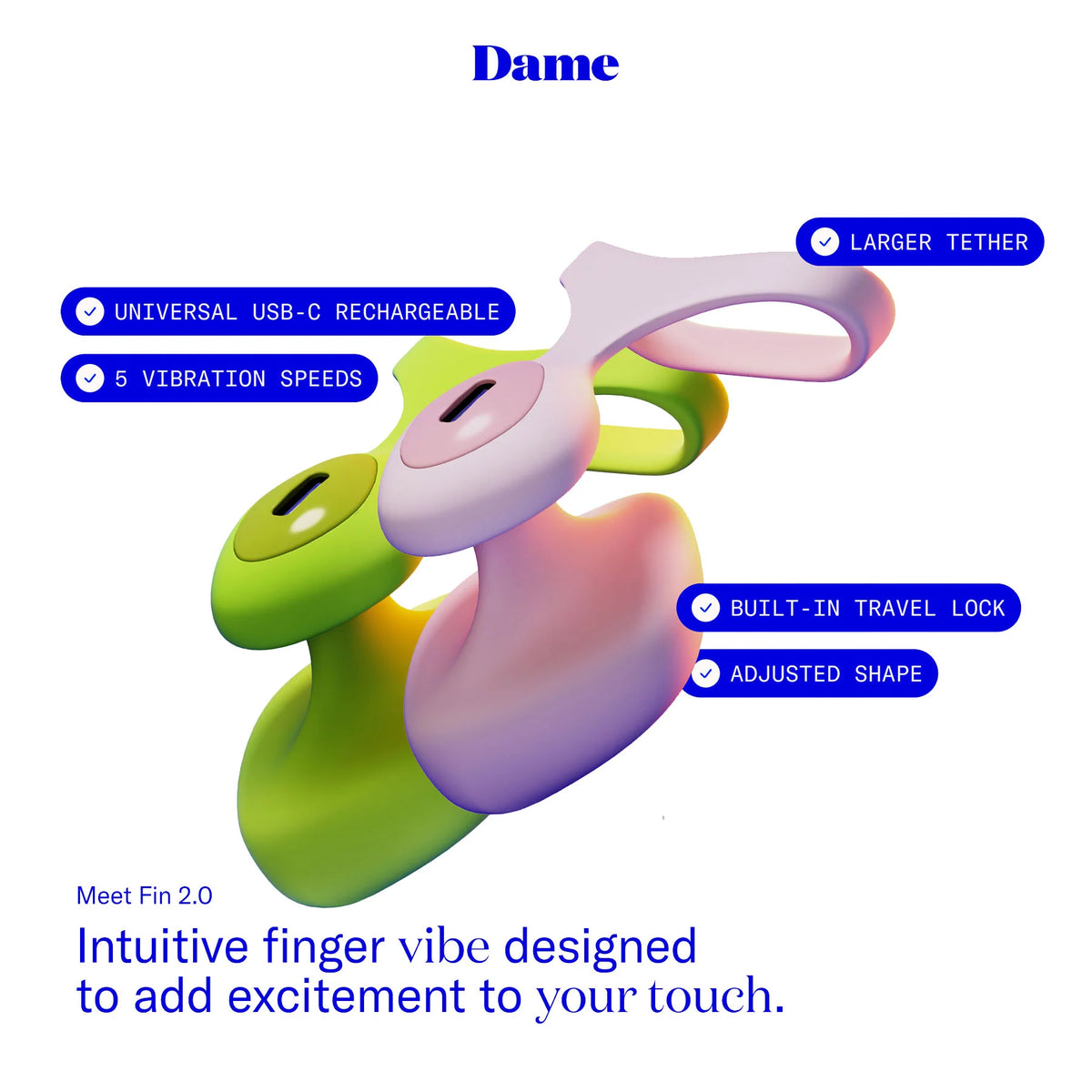 Dame Fin 2.0 Finger Vibrator
