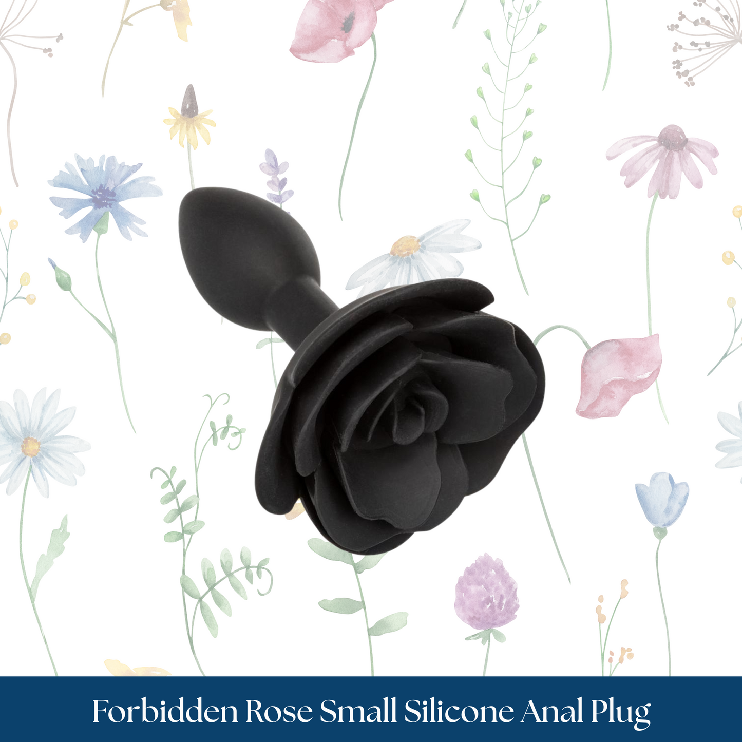 Forbidden Rose Small Silicone Anal Plug