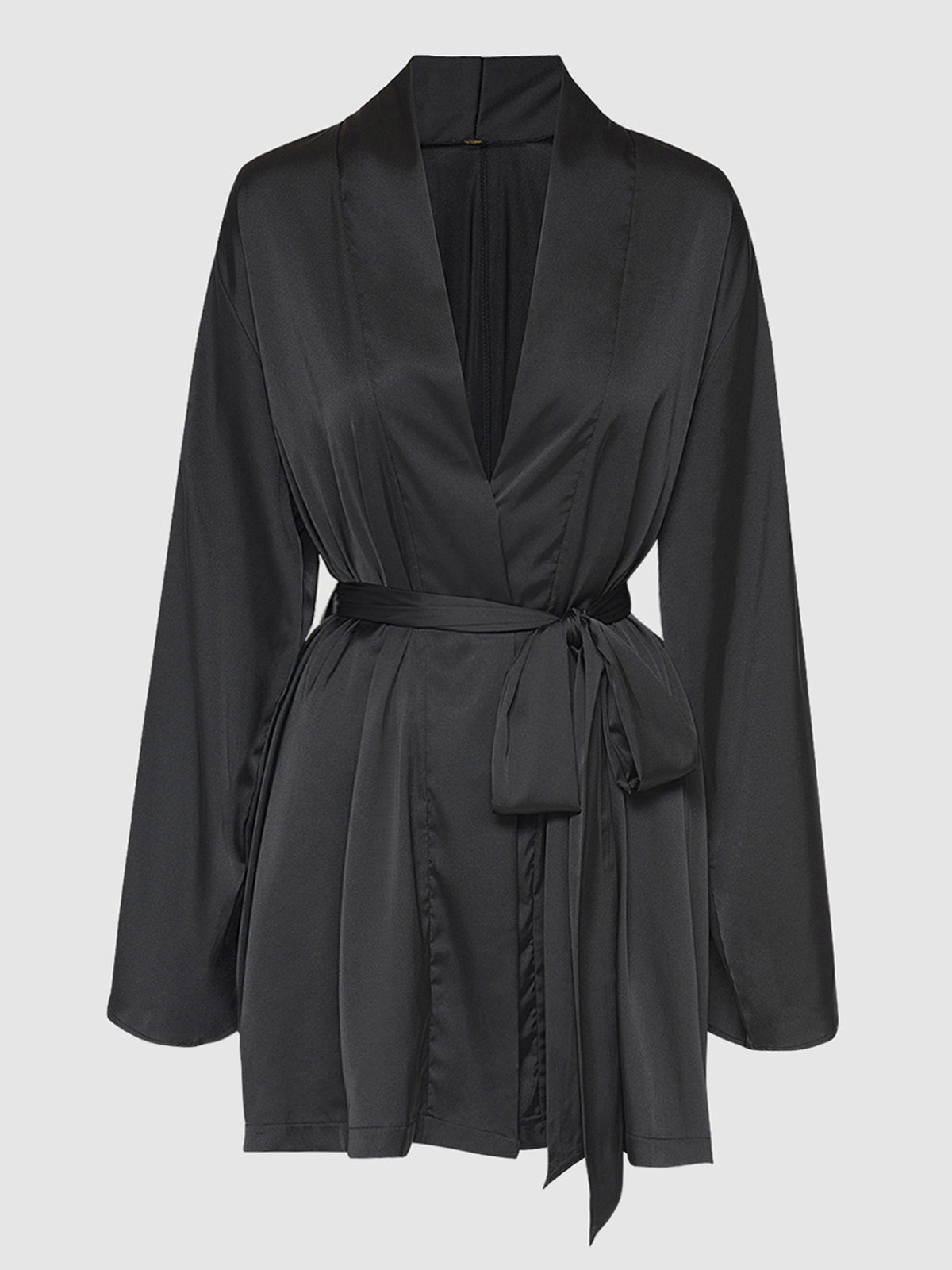 BRIGETA SHORT SATIN ROBE