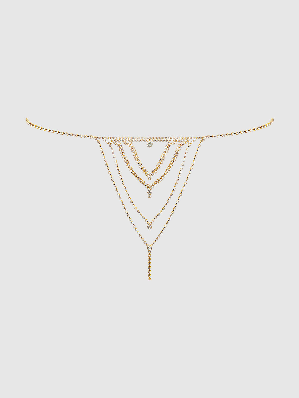 RHINESTONE V-FRONT PANTY