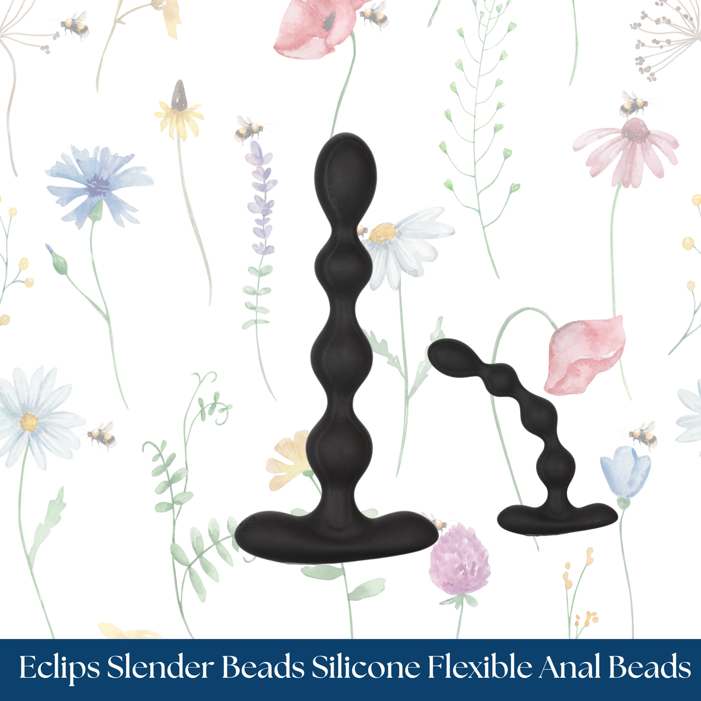 Eclips Vibrating Slender Beads Silicone Flexible Anal Beads
