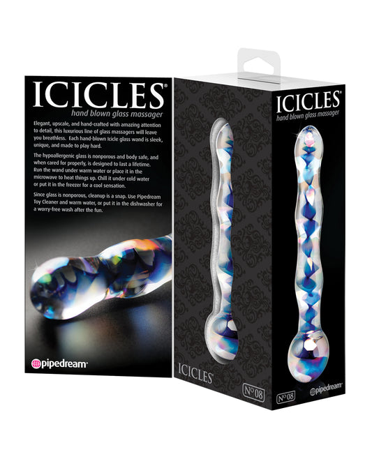Icicles No.8-Blue Swirl 7"