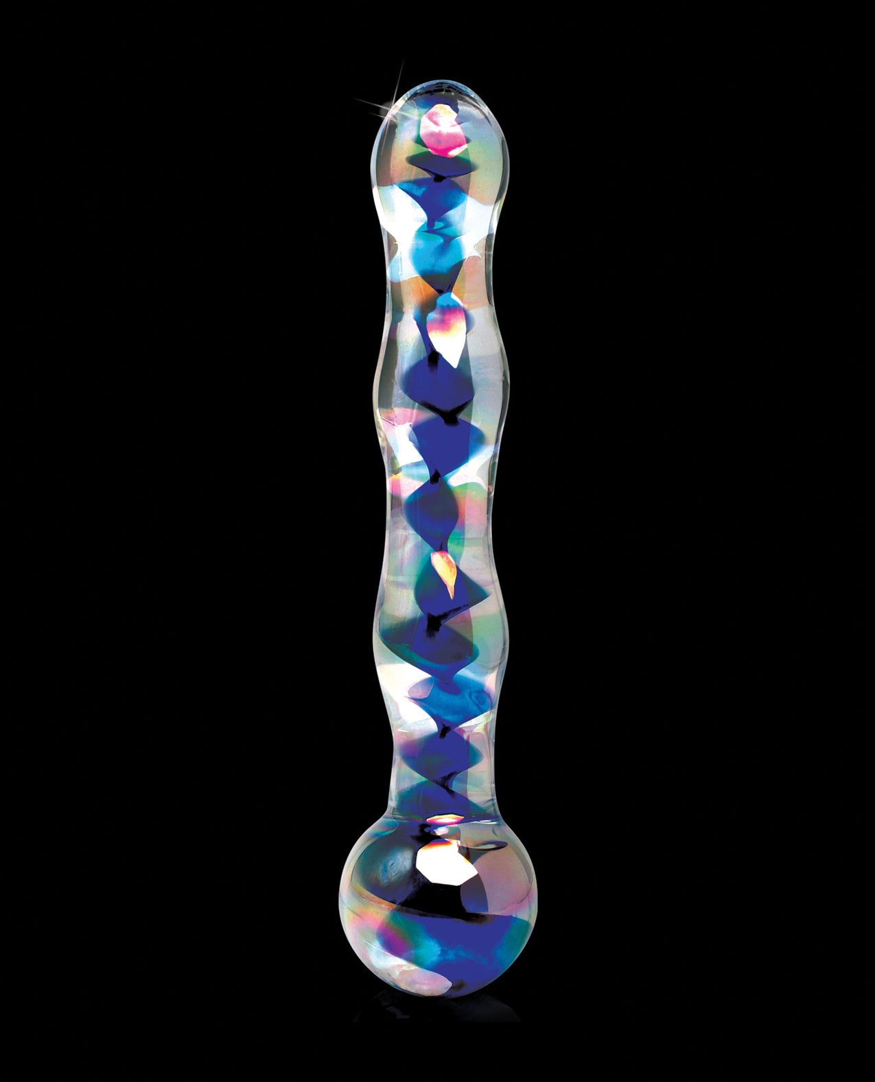 Icicles No.8-Blue Swirl 7"