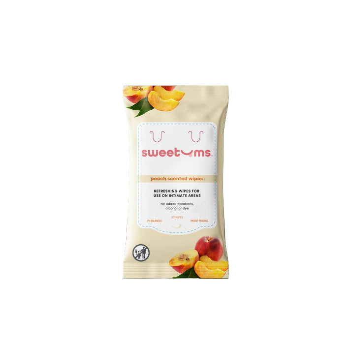 Sweetums Scented & Unflavored Wipes-Rose - 30 Pack