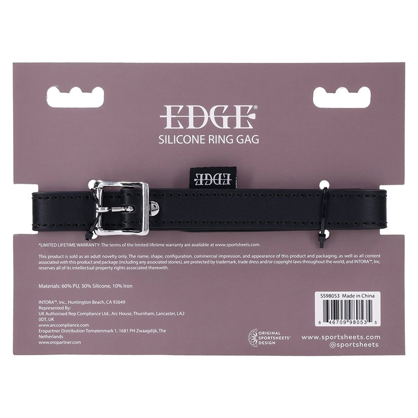 Edge Silicone Ring Gag
