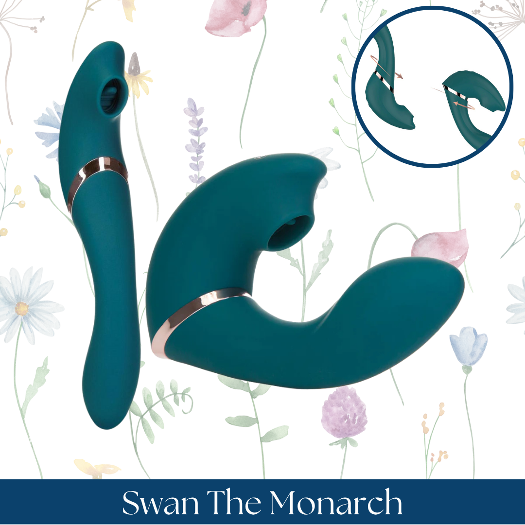Swan The Monarch Swan Rechargeable Silicone Transform Vibrator
