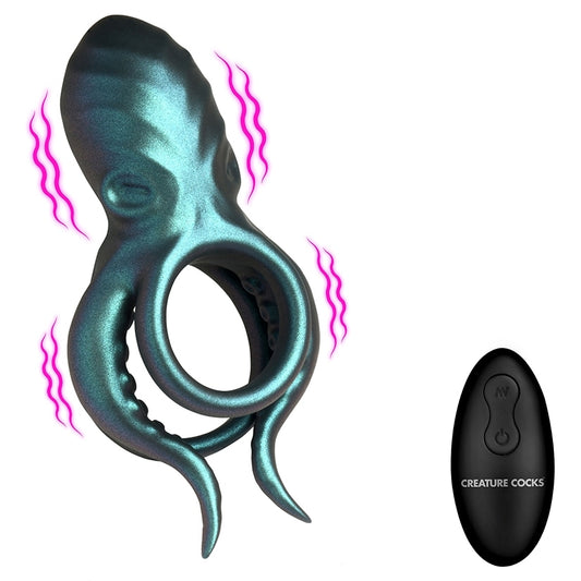 Creature Cocks Octo-Grip Vibrating Silicone Cock Ring