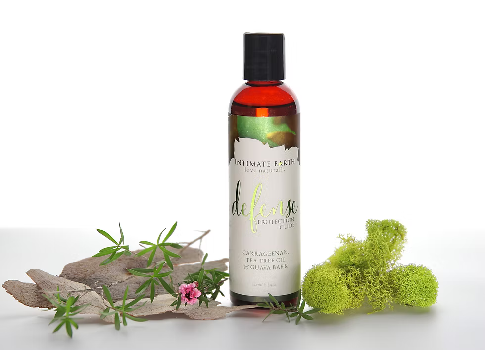 Intimate Earth Defense Protection Glide Water Based Lubricant Sea Kelp, Tea Tree Bark & Guava Bark
