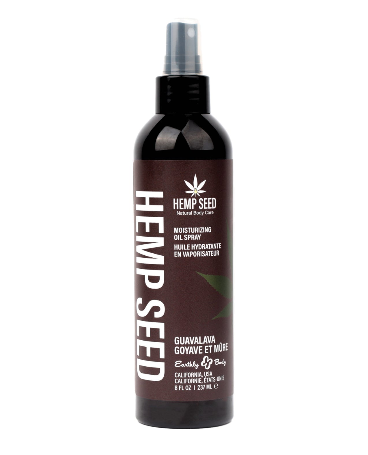 Hemp Seed product bottle on a white background