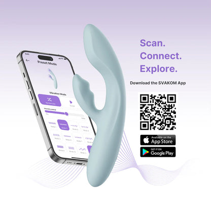 Svakom Chika Rechargeable Silicone App Control Rabbit Vibrator