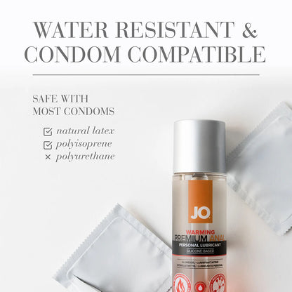 JO Premium Anal Warming Silicone-Based Lubricant